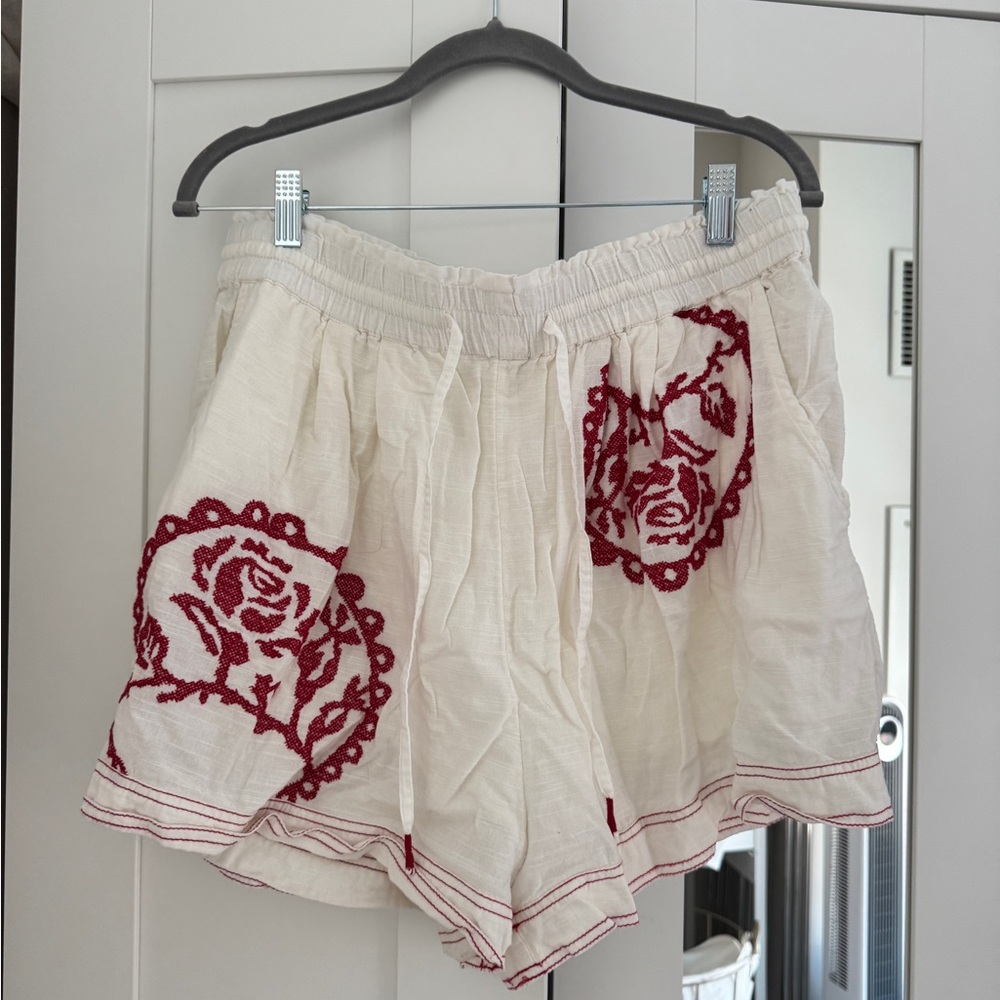 Free people embroidered high rise short
